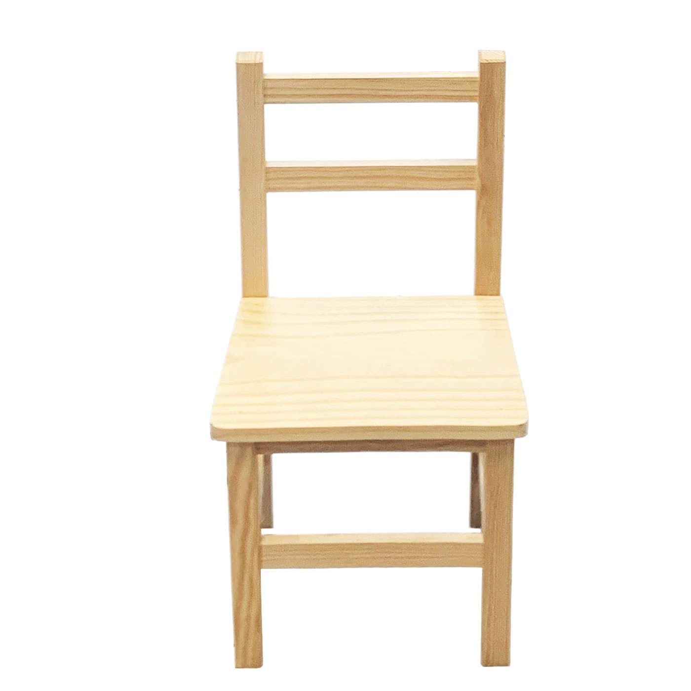 Acan - Silla clásica Infantil de Madera Natural 57 x 30 x 26 cm