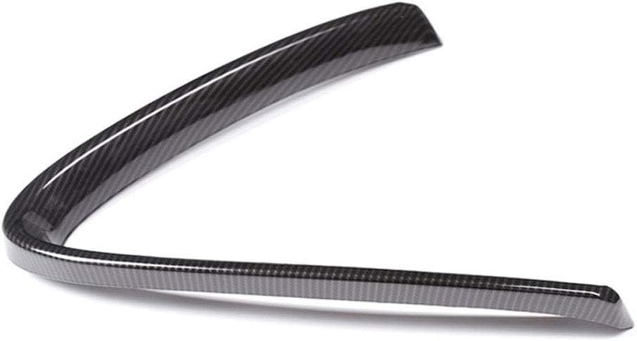 Set of ABS Carbon Fiber Style Car Front Grille Cover Frame Logo Cap Accessories fit for Alfa Romeo Stelvio 2017-2018