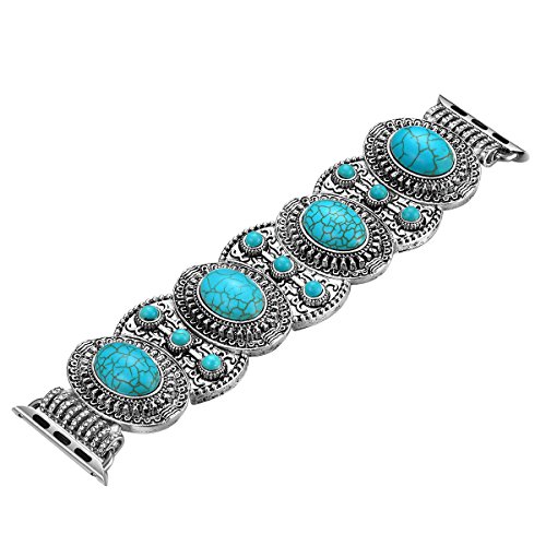 Fastgo Compatible With Apple Watch Band 38Mm 40Mm 41Mm, Bohemian Ethnic Antique Jewelry Style Bracelet Strap For Iwatch Se & Series Ultra 8/7/ 6/5/4/3/2/1(38/40/41Mm) #TOP3