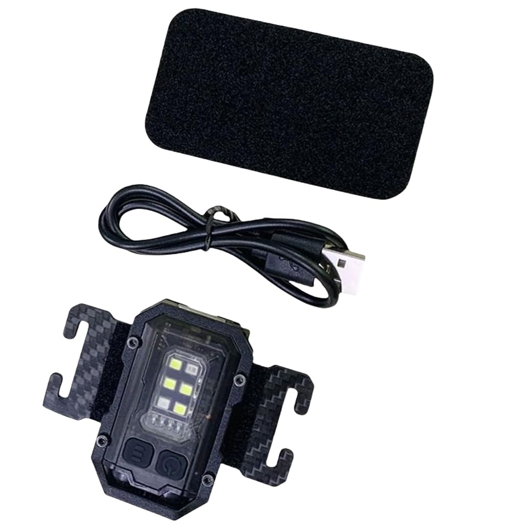 Lampes de poche rechargeables à deux têtes 1,5 h pour gilets tactiques en plein air