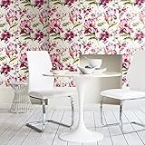 RoomMates RMK12297PL Iris Peel and Stick Wallpaper, Purple