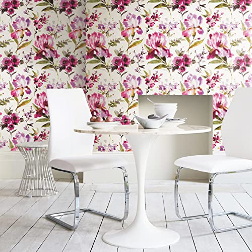RoomMates Iris Peel and Stick Wallpaper