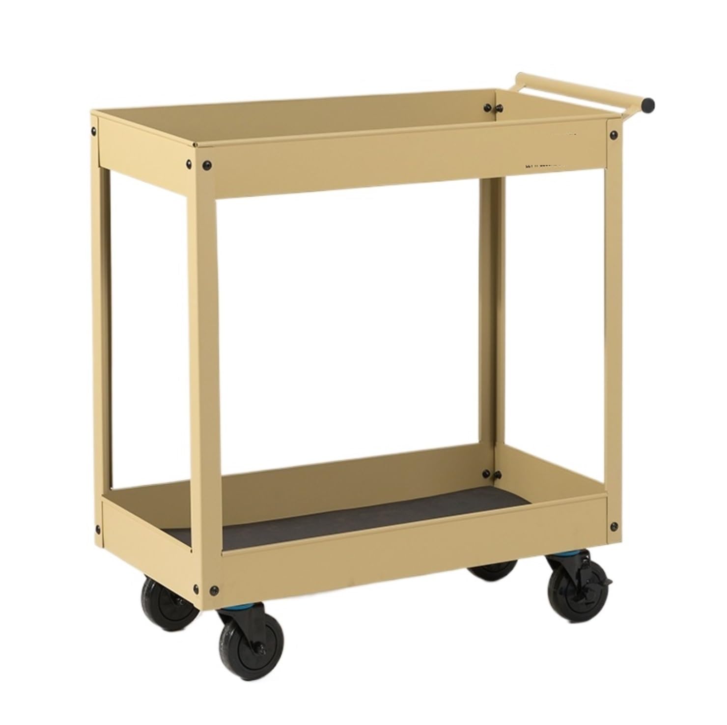 Carrello Multiuso A 2 Livelli Con Ruote, Carrello For Servizio Di Ristorazione For Magazzino, Casa, Ristorante(Yellow)