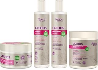 Apse Cachos Shampoo e Condicionador e Máscara e Ativador