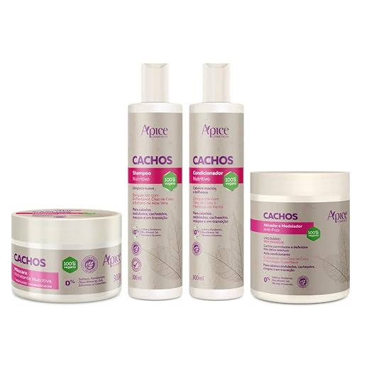 Apse Cachos Shampoo e Condicionador e Máscara e Ativador