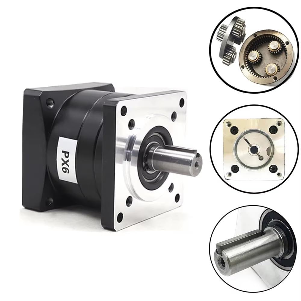 KACOME Nema23 Nema34 Planetary Gear Speed Ratio 3:1,5:1,10:1~216 Nema42 Step-Down Gearbox for 57/86/110/130 Flange Stepper Reducer CNC Ratio 10 to 1(86PX-14 In-14Output)