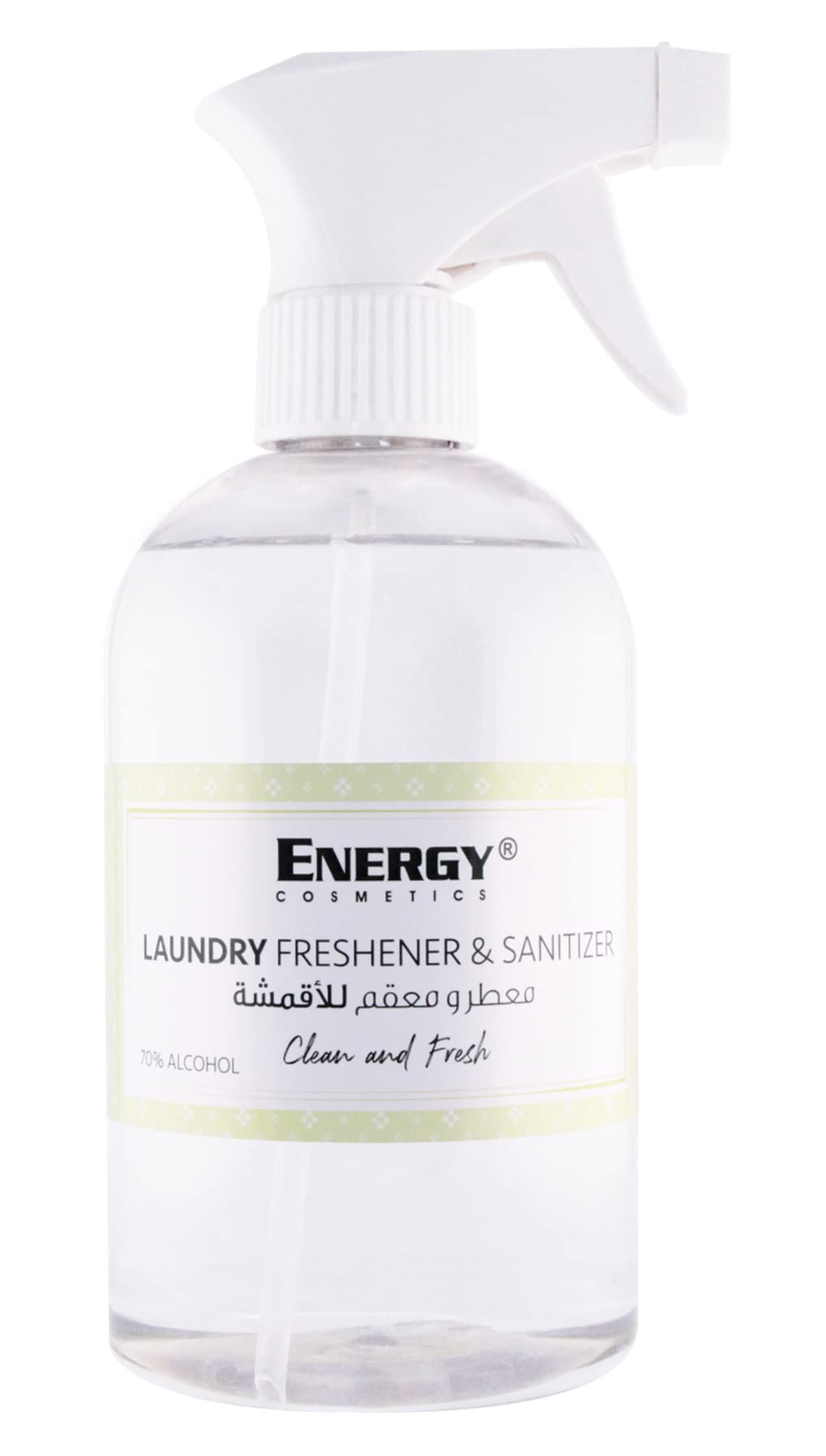 Energy Cosmetics Laundry Freshener & Sanitizer | Clean & Fresh | 500 Ml