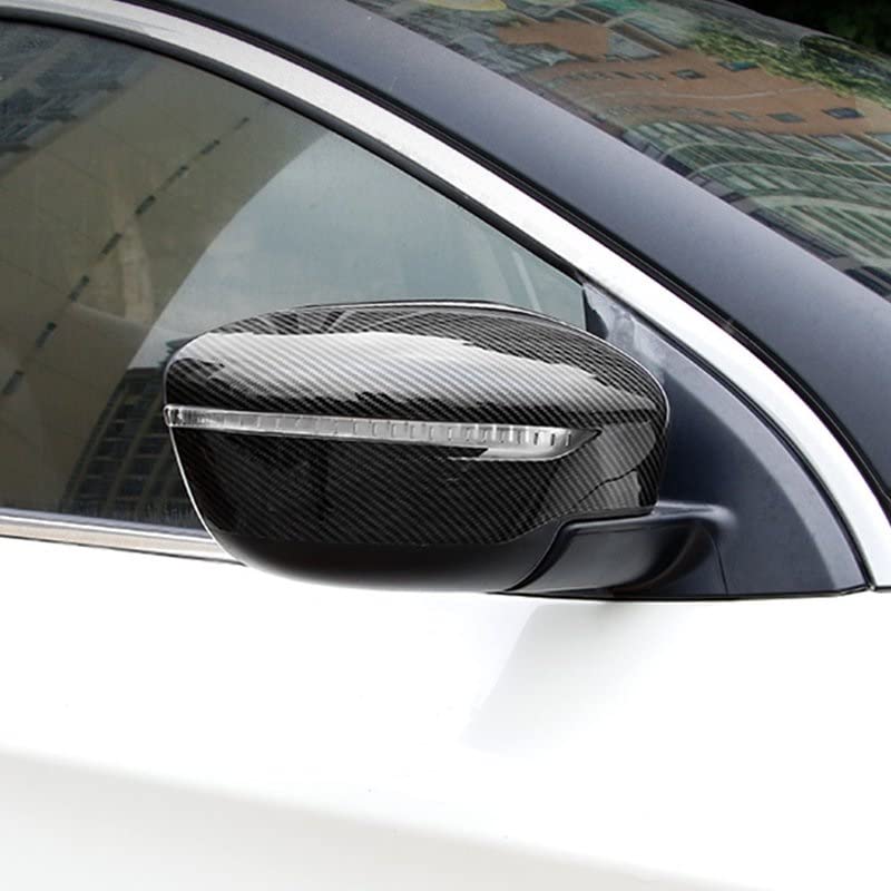 Coprispecchietti Esterni Per Nissan Qashqai J11 2014-2020 - Telo Parapioggia In ABS Nero Per Specchietti Retrovisori - Coppia (2 Pezzi)