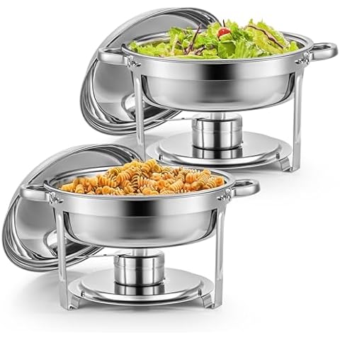 Wilprep 5L Stainless Steel Chafing Dish Set Cover
