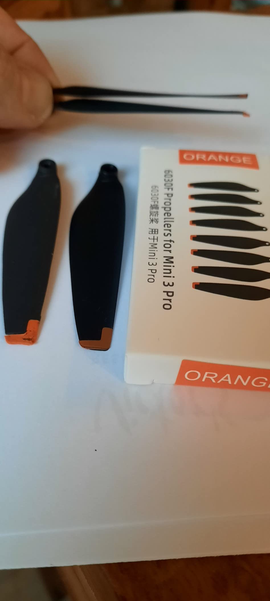 TiMOVO 24 stuks Mini 3 Pro Propellers Compatibel met DJI Mini 3 Pro, Mini 4 Pro, Geluidsarme Quick-Release Onderdelen Messen Rekwisieten Accessoire Vervanging met Schroeven Accessoires, Zwart-Oranje