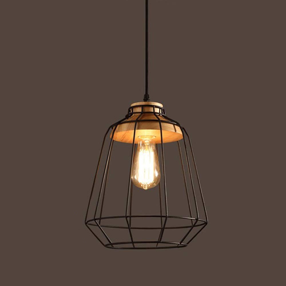 Lámpara colgante industrial para salón y dormitorio de diseño vintage 8