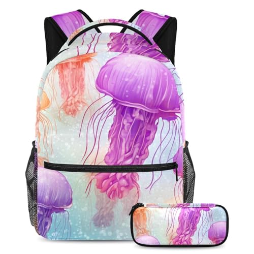 Sac à dos méduse grand format pour ranger tous les livres de cours sans effort
