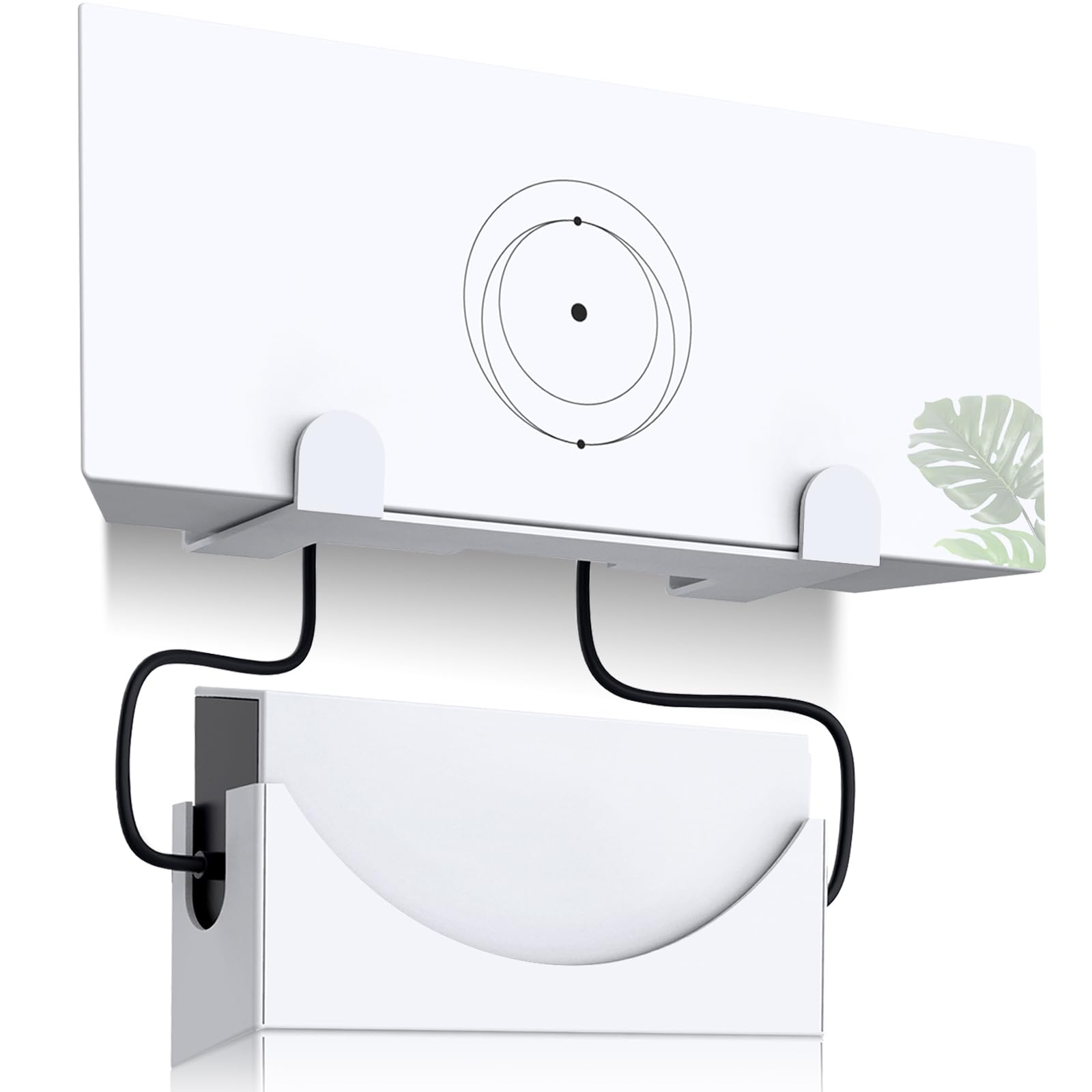 Aiyibety Starlink Gen 3 Mount, Metal Wall Mount for Starlink Gen 3 Router/V3 Starlink Standard Dish Mounting Kit Starlink Gen 3 Power Supply-Durable Metal Mounting Kit Set, White