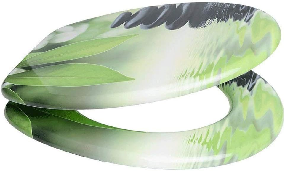 Front Slow-Close Toilet,Premium Seat,Soft Close Adjustable Hinge Lid Cover for Family Bathroom