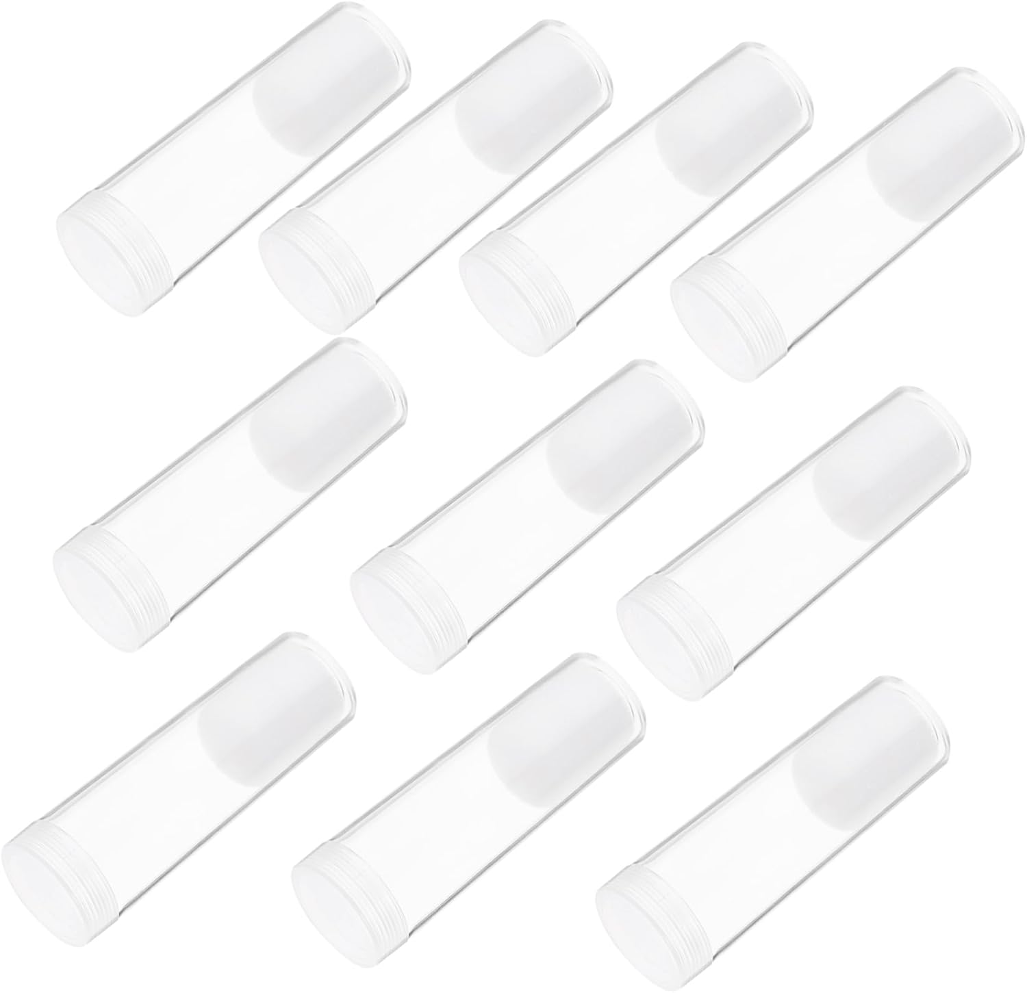 DOITOOL 40pcs Holders Covers Clear Tubes for Quarter and Collectibles Storage and
