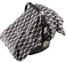 Baby Car Seat Cover For Boys By Danha - Carseat Canopy - Gray Color With Deer Head Pattern - Can Be Used As Nursing Cover, Blanket And Changing Pad