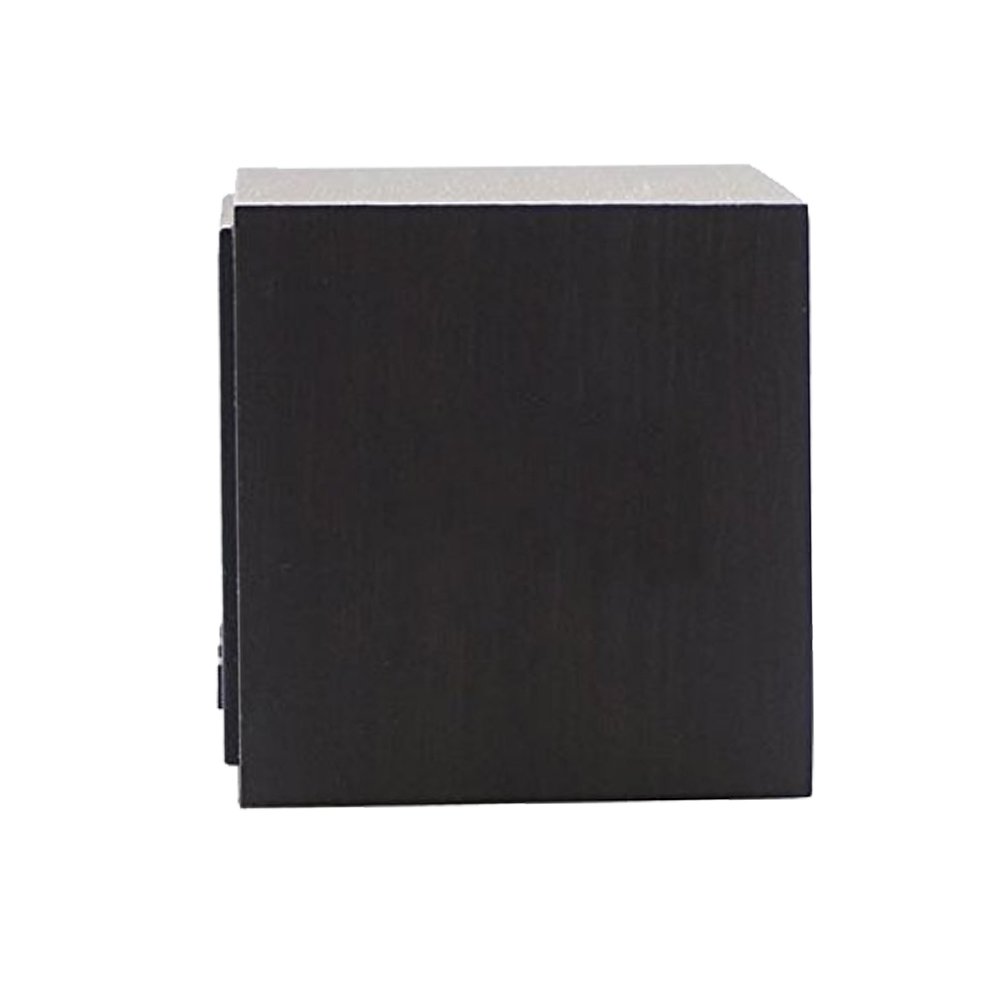 Onerbuy Wooden Digital Cube Alarm Clock Touch Sound Activated Desk Clock Horloge de Voyage Portable avec écran LCD pour l'heure, la température, Le Calendrier, 3 paramètres d'alarme (Marron) (Noir