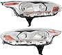 Evan Fischer Headlight Set Compatible with 2014-2018 Ford Transit Connect XLT and Titanium Models Driver and Passenger Side CAPA