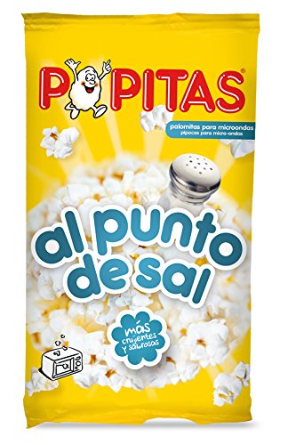 Popitas - Palomitas Saladas Para Microondas, Bolsa 100 g - [pack de 8]
