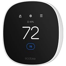 ecobee Smart Thermostat Essential - Energy Star Certified programmable Wi-Fi Thermostat - Works with Siri, Alexa, and Google Assistant Pack of 10