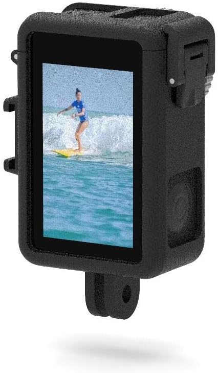 Compatible for DJI Action 3 Anti-Scratch Camera Plastic Holder for DJI Action 3 Anti-Scratch Camera Accessories Black (A533)