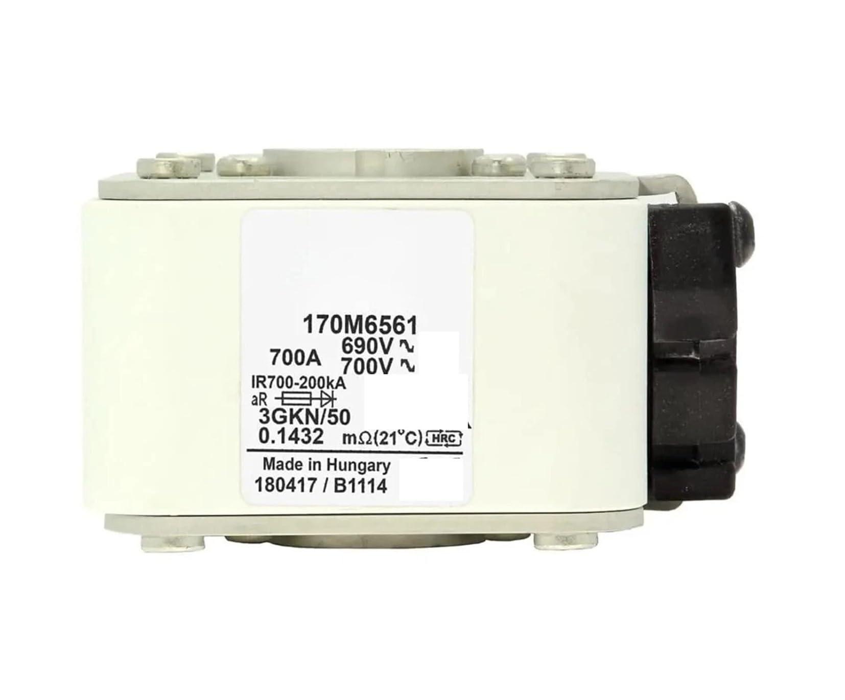 Fusible semi-conducteur 170M6571 2000A avec indicateur type K - 2