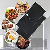Denmay żeliwny ruszt/patelnia grillowa 43 x 21 cm do Charbroil, Enders Boston 3, Enders Monroe 3 Pro, Landmann Triton 3&4, Profi Cook PC-GG 1058/1059, Barbecook Siesta 310, Broil King