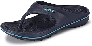 LILICHIC Men's Slipper Summer Pure Colour Flip Flops Shoes Sandals Male Slipper Flip-Flops - coolthings.us