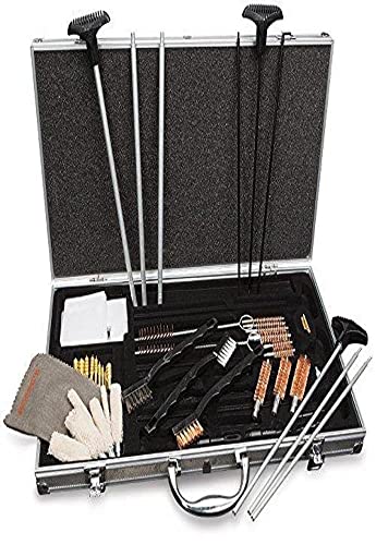 HOPPE'S Deluxe UACPR Premium Cleaning Kit W/Alum Case Box,Silver