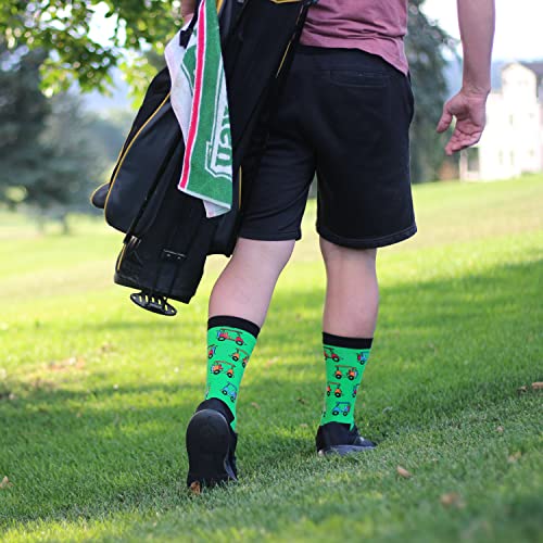 Lavley Funny Golfing Socks For Men, Women & Teens - Unique Golf Gifts For Golfers/Golf Stocking Stuffers (Rolling Golf) #TOP6