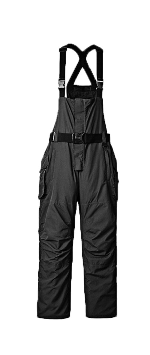 Mossi Men's RX-3 Rain Bib (Black, Large)