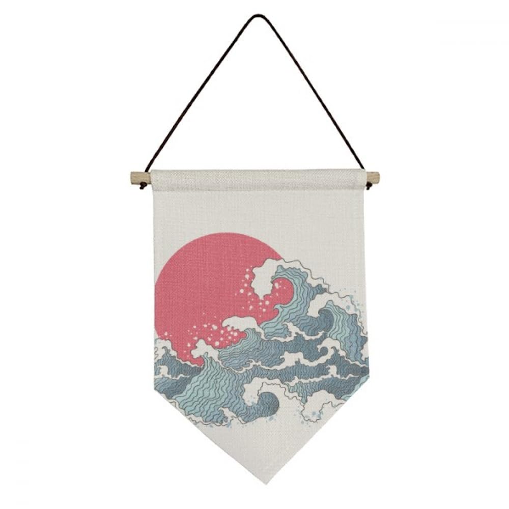 Drapeau japonais aquarelle pour créer un salon zen et apaisant