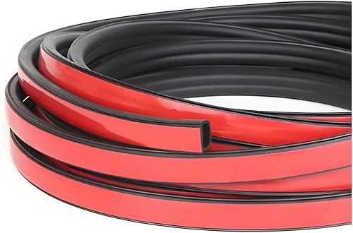 Tira de sellado de puerta de automóvil, protector de borde de goma en forma de D, para puerta de automóvil, sellado de aislamiento de ruido