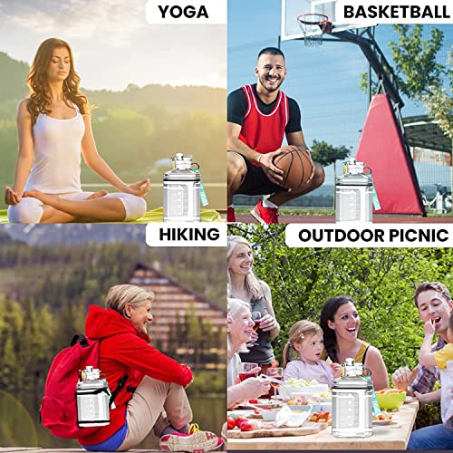 Image of Scizor Sports Water Bottle - 2.2 L Water Bottle I Large Sports Bottle I BPA Free I Water Jug I 2.2 litres I Leak-Proof I Gallon for Fitness I Sports I Gym (White)