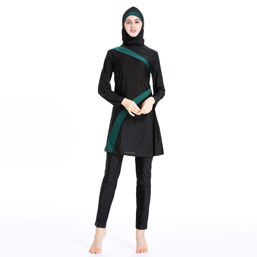 ziyimaoyiMuslim Swimwear Islamic Swimsuit Women Hijab Swimwear Full Covered Conservative Swimwear Muslim Beachwear Burkini