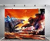 Godzilla Background Godzilla Vs. Monster King Kong Theme Background Party Supplies Boy Gifts Home...