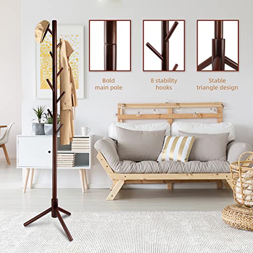 WANGMUXIA Wooden Coat Rack - Image 6
