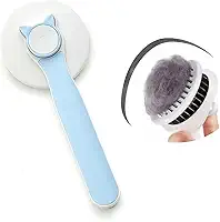 Escova Tira Pelos PET Cães e Gatos Autolimpante Profissional com Botão de Limpeza Cerdas Emcapadas