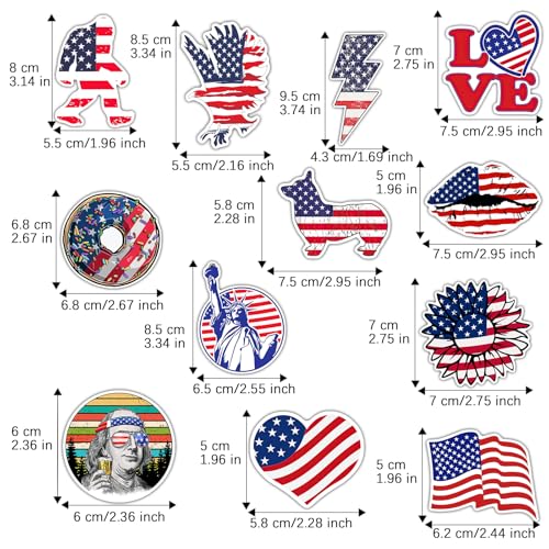 Imán decorativo GTOTd bandera americana pack 12 miniatura 2