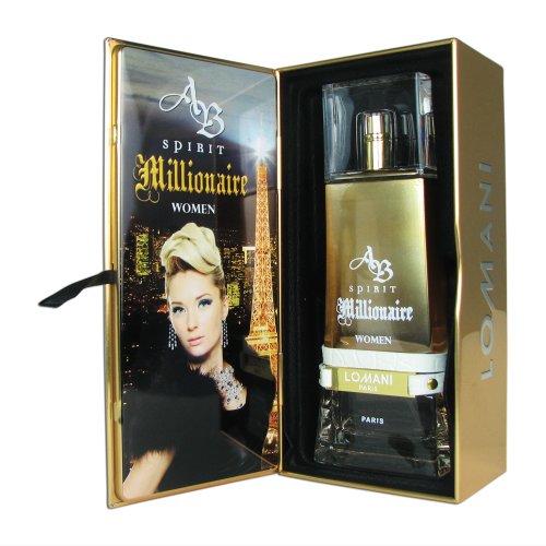 Lomani AB Spirit Millionaire Eau de Parfum Spray for Women, 3.3 Ounce /