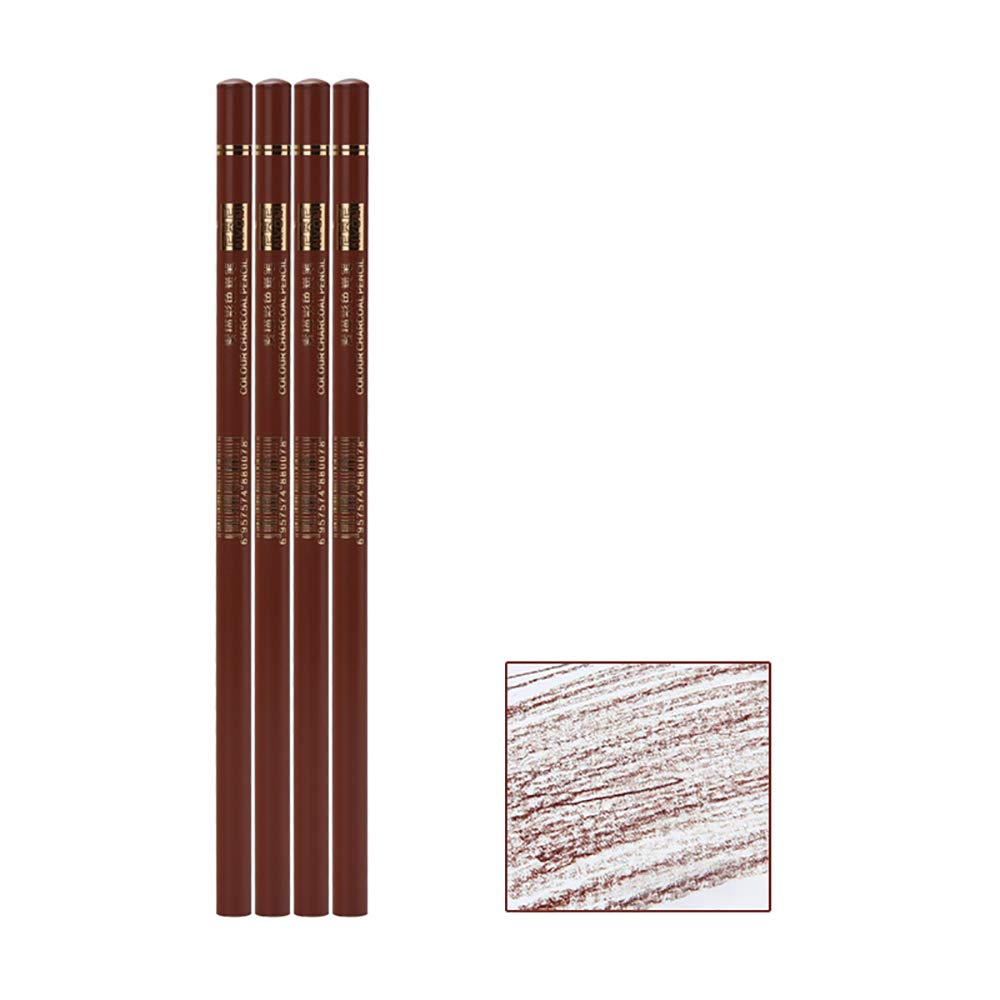 Sketch Color Light Brown Charcoal, Light Brown Charcoal, High-Gloss Painting Pen Color Chalk