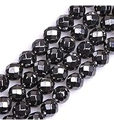 HAAMIIQII Lot De 45 Perles Rondes En œil De Tigre Jaune Naturel De 8 Mm Pour La Fabrication De Bijoux, Bracelets, Colliers