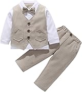 [Suerba] ベビーフォーマル 男の子 スーツ ベスト 子供服 子供タキシード 上下セット 七五三 結婚式