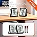 Antonki 2 Pack Room Thermometer Small Hygrometer Indoor Humidity Monitor Sensor, Digital Temperature and Humidity Meter Gauge for Home, Baby Nursery, Reptile, Greenhouse - Battery Included