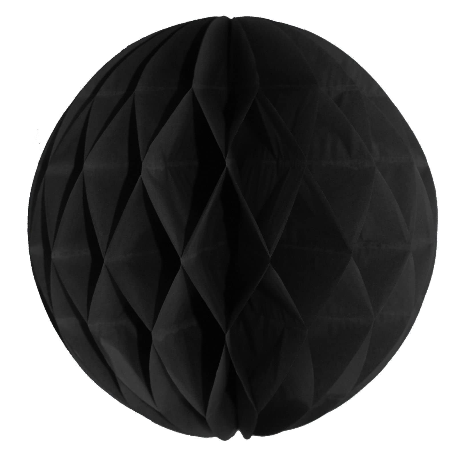 Pack of 5 Paper Honeycomb Balls [Black, 20cm / 8"]