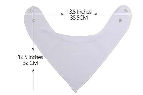 Miniatura 3 de Maiwa Baberos tipo bandana de algodón blanco y negro para bebés, niñas y niños para babear, comer dentición, paquete de 12
