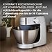 Kenwood Küchenmaschine Prospero+ KHC29.A0SI mit 4,3 L Edelstahlschüssel, inkl. Schneebesen, K-Teigbesen, Knethaken & Spritzschutz, Speisen für bis zu 6 Personen, 1000 W, kompaktes Design, Silber