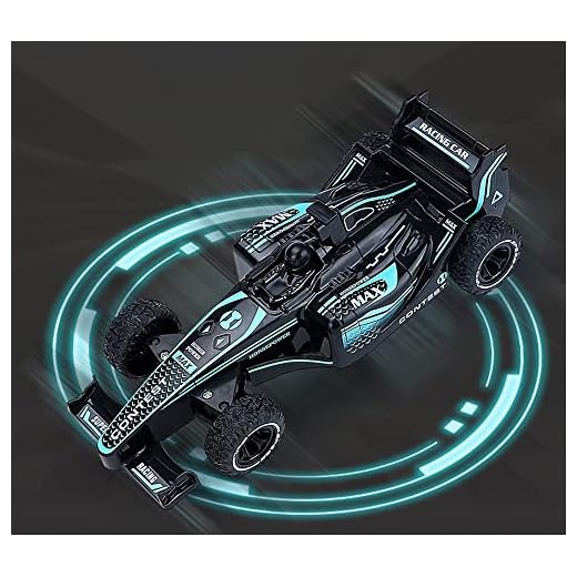 F1 Remote Control Car, Mini High-Speed F1 RC Racing, 20KM/H 4WD Electric High Speed Car, Double Speed Adjust Off-Road Drift Remote Control Toys Cars for Boys Girls (Blue)