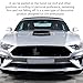 FALVFUN Car Hood Vents, Vehicle Scoop Turbo Bonnet Hood Air Flow Intake Cover, Automotive Exterior Decorative Engine Cooling Intake Vent Trim Accessories, Universal for SUV RV Truck (Black)