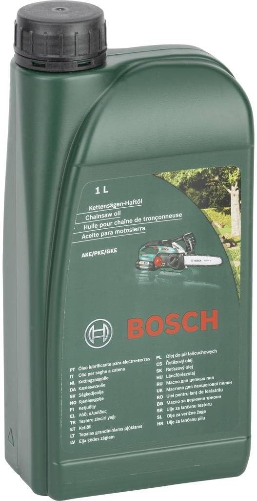 Bosch Chainsaw Oil for Bosch AKE Chainsaws (Biodegradable, 1 L)